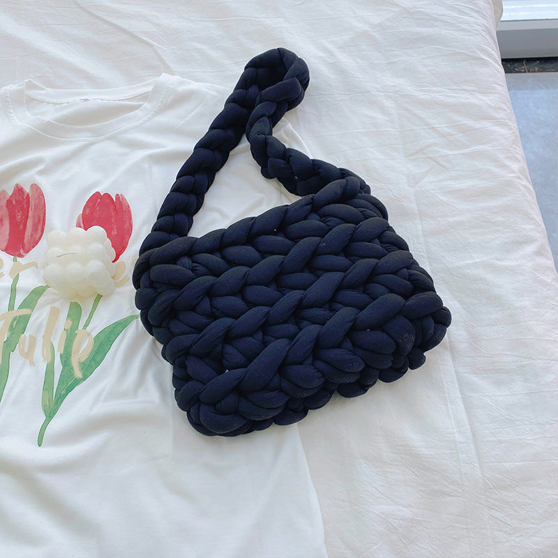 Icelandic Super Thick Wool Diy Hand Knitted Bag