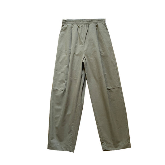 Spring And Autumn Super Soft Sanded Cotton Slimming Elastic Waist Loose Radish Pants