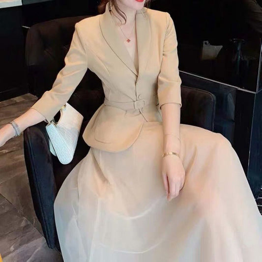 Elegant Slim Fit Slim-fit Set Dress