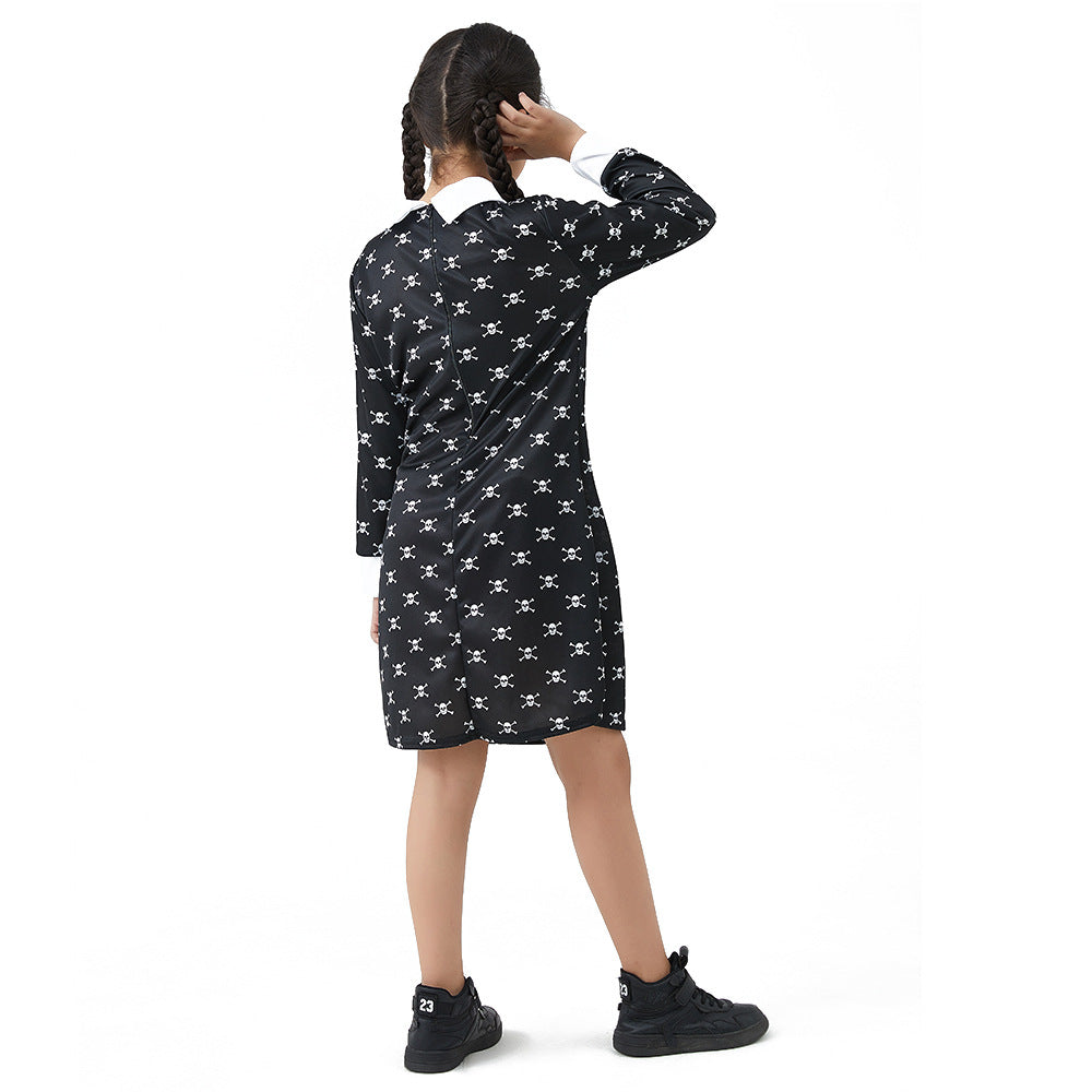 New Children's Cos Costume Female Skull Dress