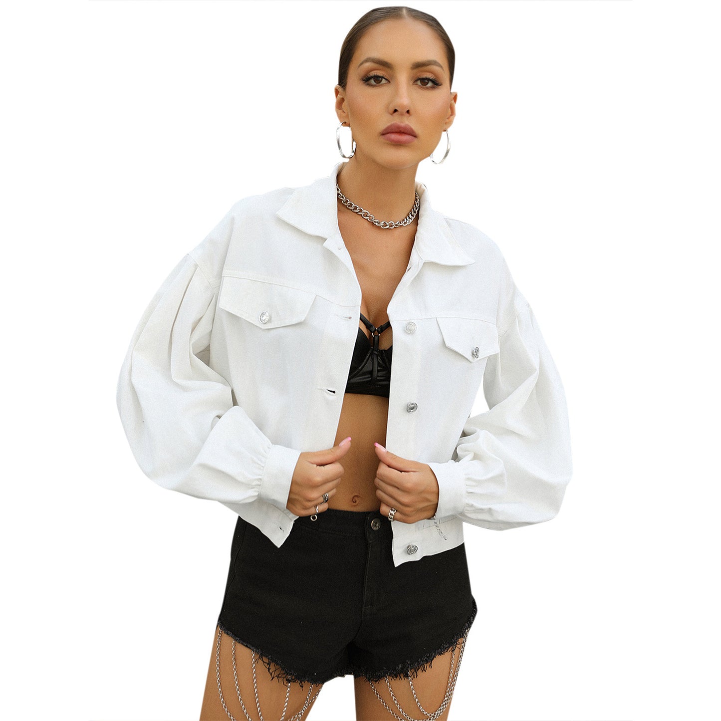 Casual Street Hipster Loose All Match Short Denim Jacket