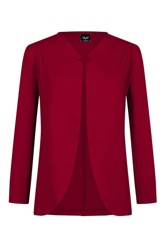 19V69 ITALIA Dam Giuliana Bordeaux Blazer, M (2-pack), Bordeaux, M