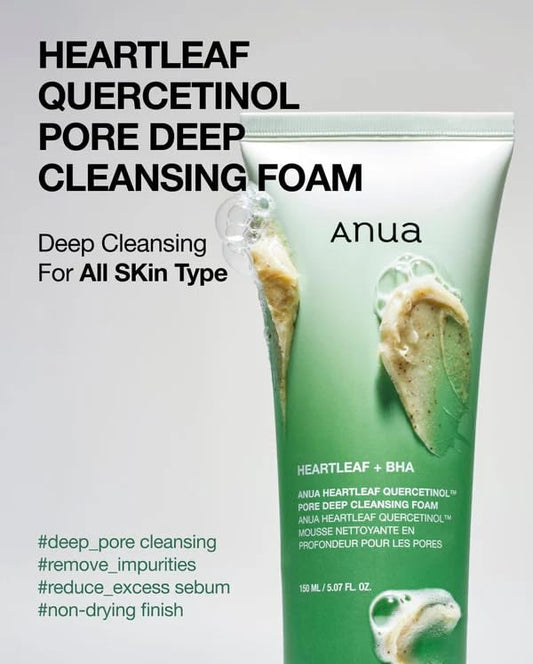 ANUA Heartleaf Quercetinol Pore Deep Cleansing Foam (150 ml)
