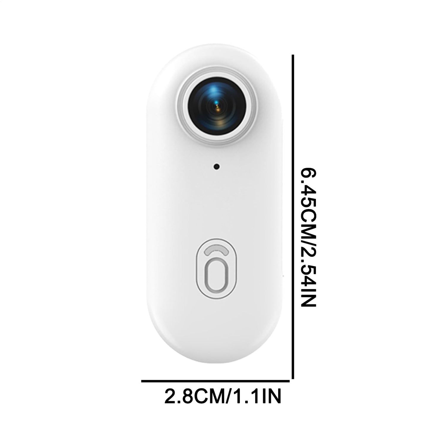 Générique Thumb Action Camera, Mini Sportkamera, kompakt utomhuskamera, vattentät Vlogging- , motorcykelhjälmkamera, cykelreseinspelare, bärbar sportkamera