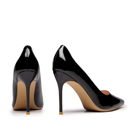 Zhabtuc kvinnor högklackade skor spetsig stängd tå slip on stilettos 10 cm fest bal bröllop klackade skor