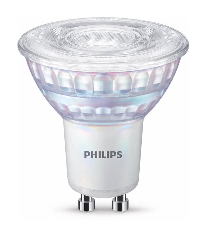 Philips Classic LED-ljuskälla, 50W, GU10, C90, varmvitt ljus, Warm Glow, 2000-2700 kelvin, 15 000 timmar, dimbar, 6-pack