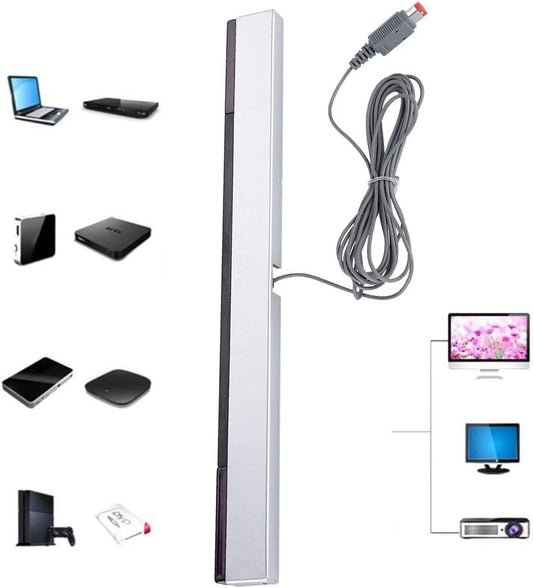 WII Sensor Bar Trådlös, Trådbunden Sensor Bar, För WII Sensor Bar, Infraröd IR Signal Ray Sensor Bar Trådbunden Mottagare Stativ För WII Console