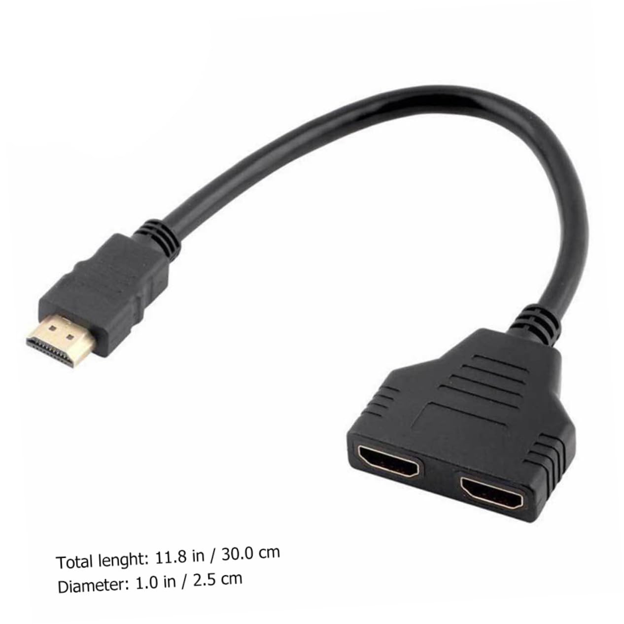 jojofuny Splitter Out Video Adapter För Lcd Led Tv Projektor Och Spelkonsol Ingen Förlust Ingen Fördröjning För Hemmabio Och Kontor