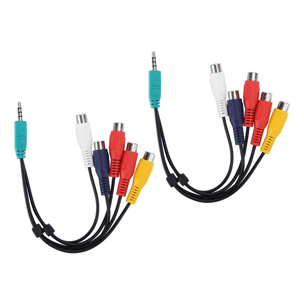 Keenso Double-end AV-kabel för LCD-TV-signallinje, Stabil Performance Video Cable för Hemmabio