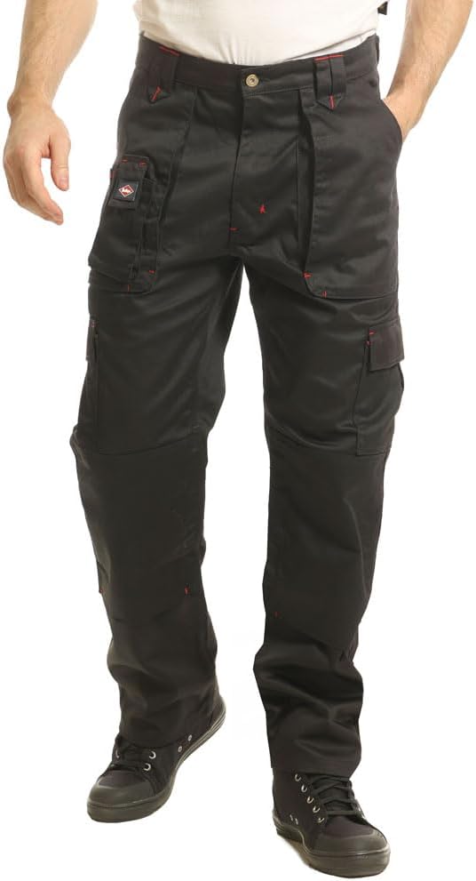 Lee Cooper herr Triple-genähtes Multi-werkzeug-taschen-klassiker Fracht Kneepad Taschen Arbeitssicherheit Byxor (1-pack)