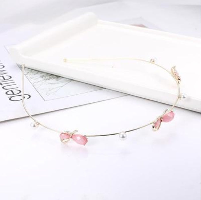 Starfish shell imitation pearl headband female sweet simple headdress net red press hairpin