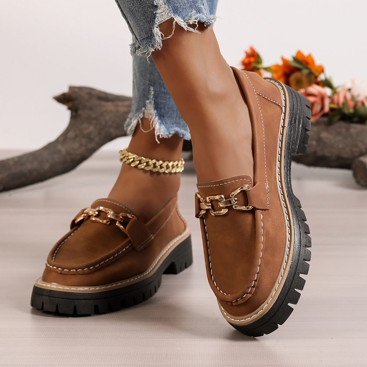 Fashion Large Size Flat Bottom New Thick Bottom Women