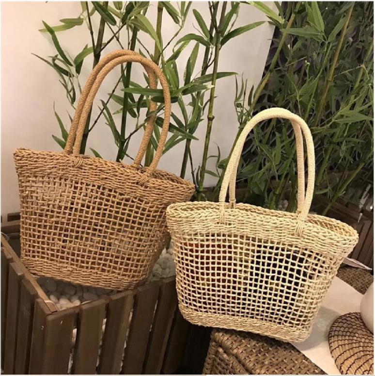 Fashion Simple Casual Hollow Straw Bag