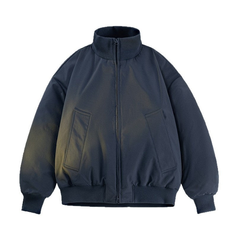 Mens Cropped Silhouette Cotton Jacket