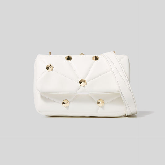 Stitched One-shoulder Diamond Handbag