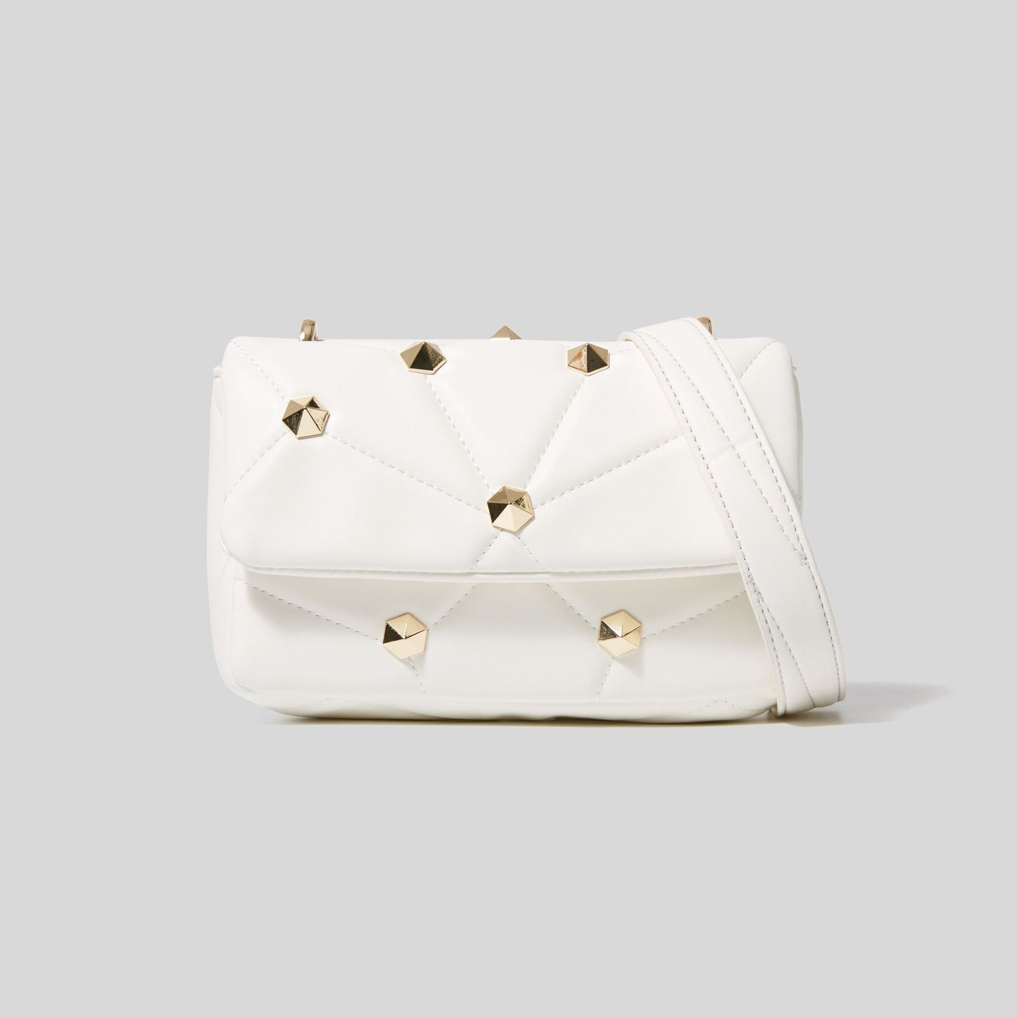 Stitched One-shoulder Diamond Handbag