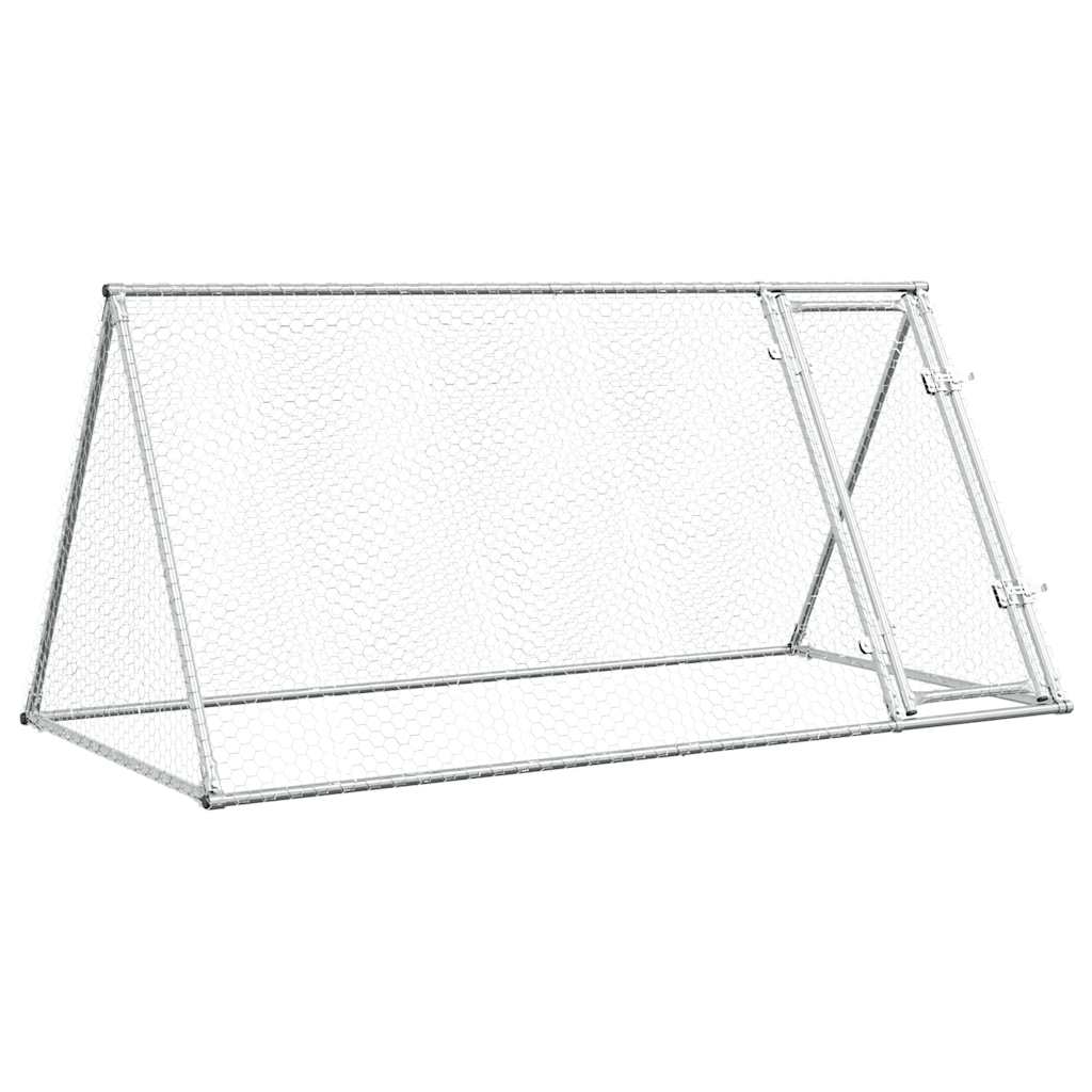 Chicken Cage Silver 200x Galvanized   Chicken Cage Silver