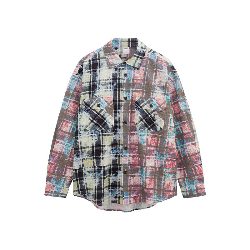 Spring New American Street Cardigan Lapel Long Sleeve