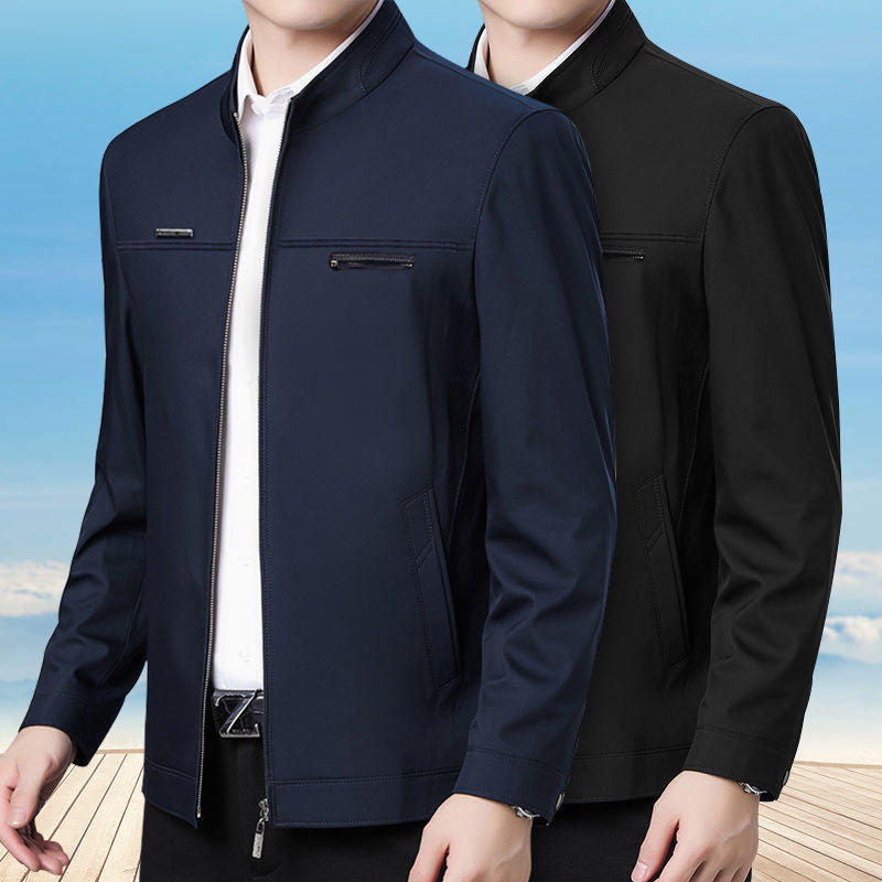 New Spring And Autumn Men's Coat Middle-aged And Elderly Jacket