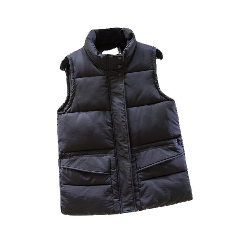 Down Cotton Waistcoat for Women's Autumn and Winter Jacket