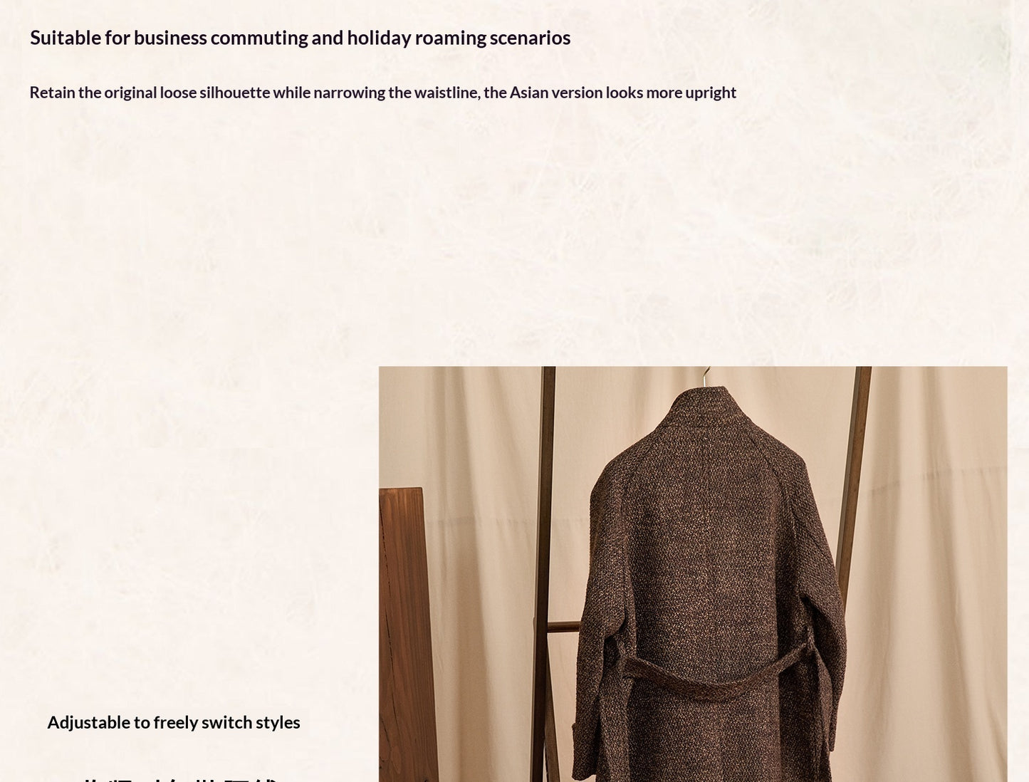 Formal Winter Warm Stand-up Collar Long Coat