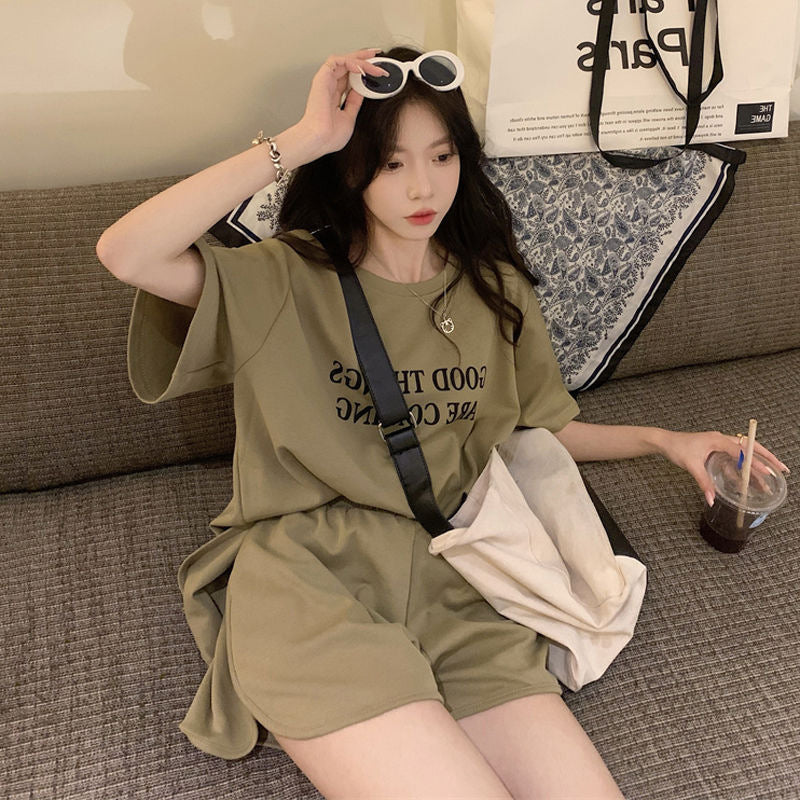 Women's Summer Loose Korean-style Casual Student Outfit