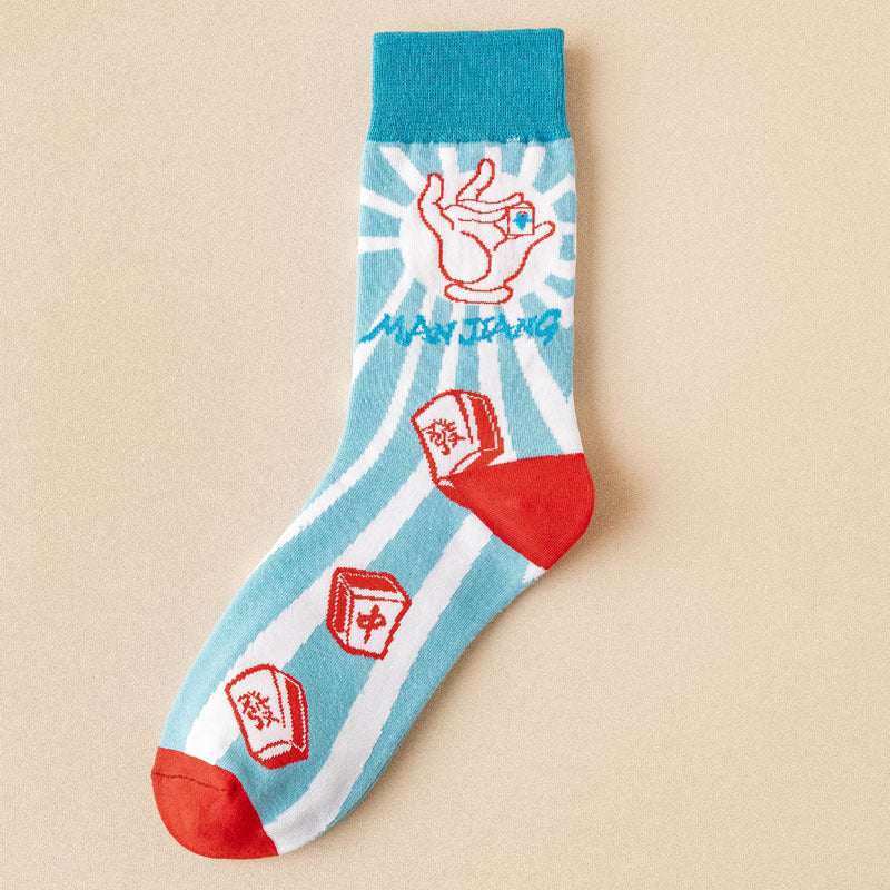 Cotton Socks Tiger Year Couple Female Long Socks