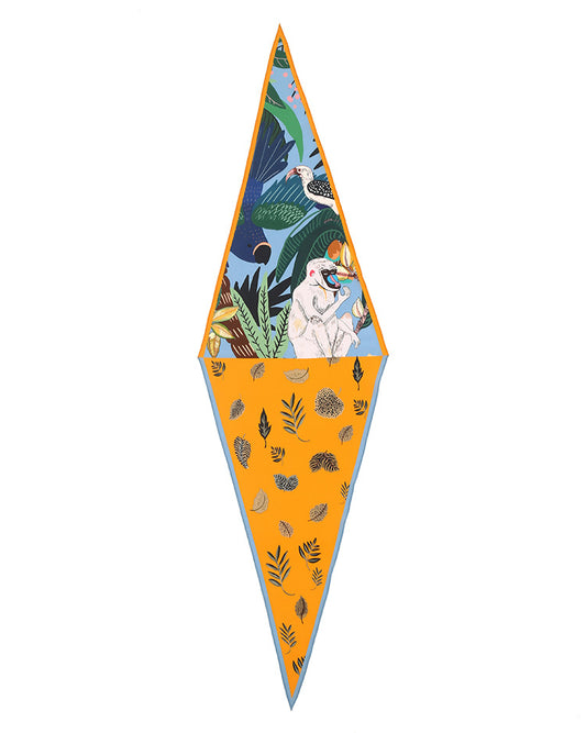 High-density silk scarf