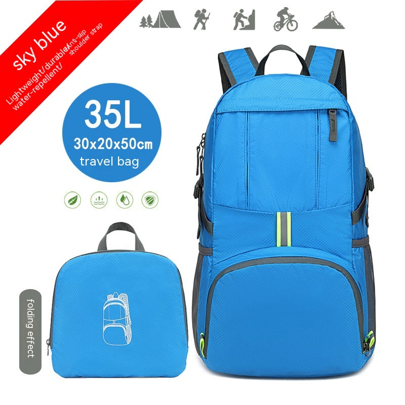 Lightweight Printed Nylon Folding Mountaineering Riding Backpack