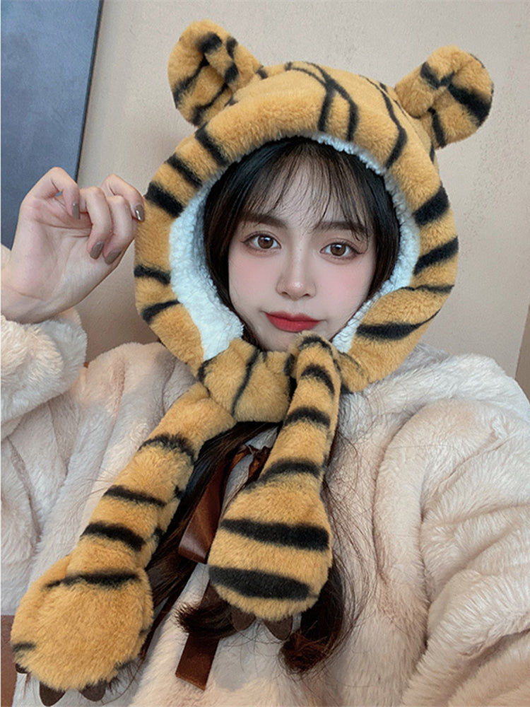 One Body Female Winter Cute Funny Head Cover
