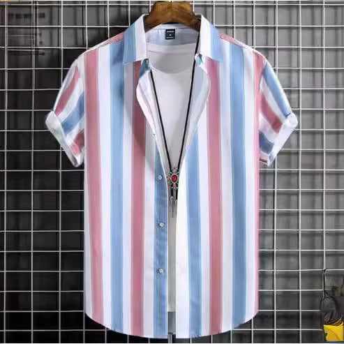 Plus Size Casual 3D Digital Printing Short Sleeve