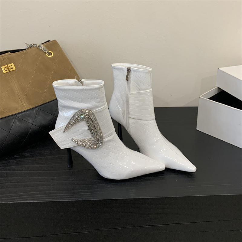 Rhinestone Sexy High-Heel Fashion Boots For Women