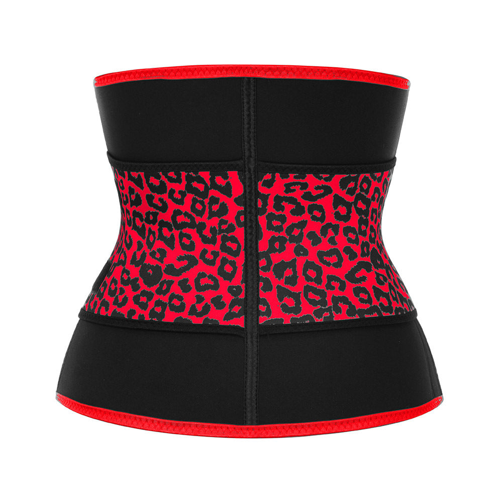 Leopard print belt