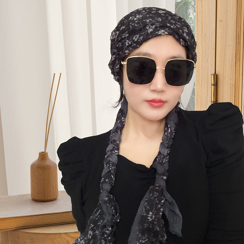 Hand-woven Hair Braid Scarf Girls Fashion Thin Scarf