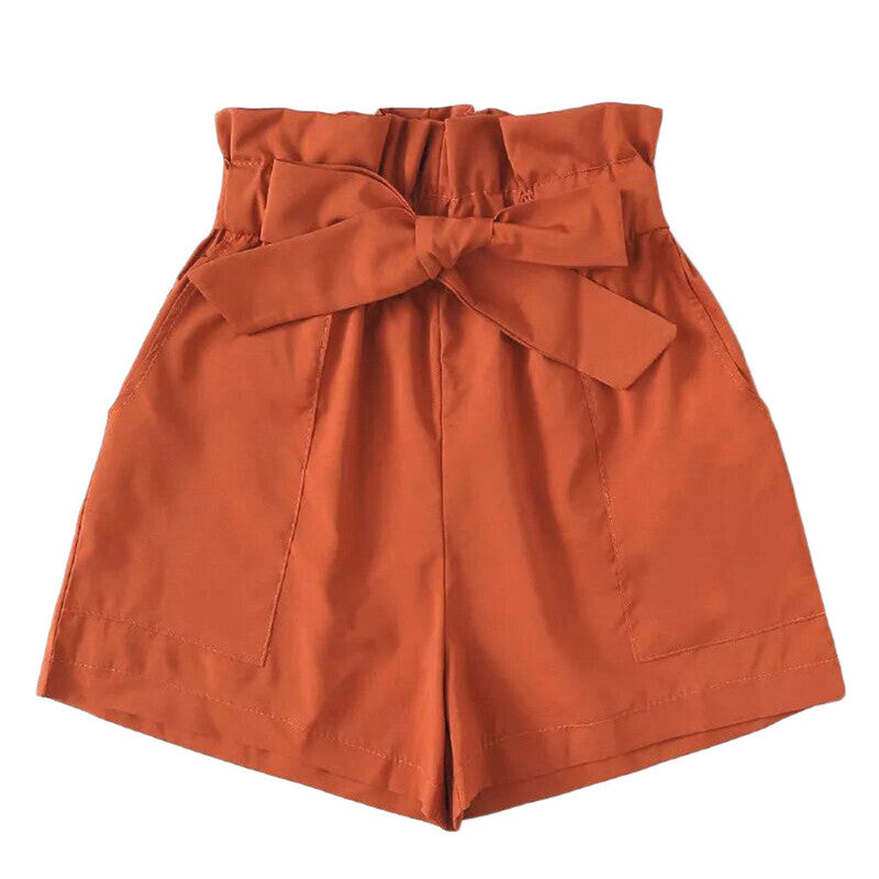 Loose mid-waist women's shorts