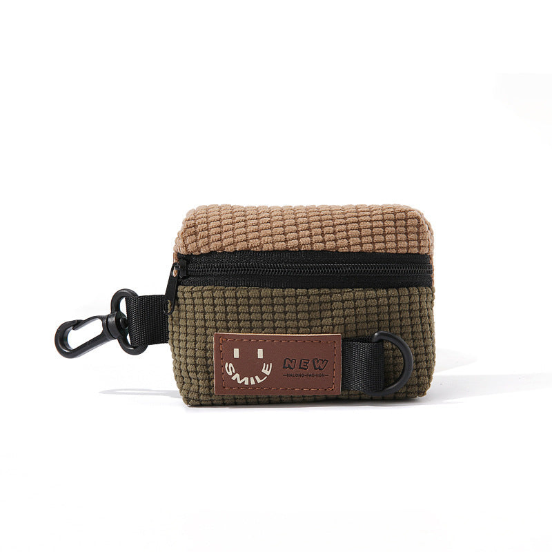 Corduroy Portable Storage Outdoor Cycling Pannier Bag