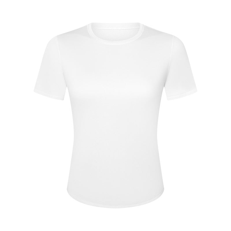 Comfortable Nude Feel Slim Fit Slimming Yoga Running Sports Quick-drying T-shirt