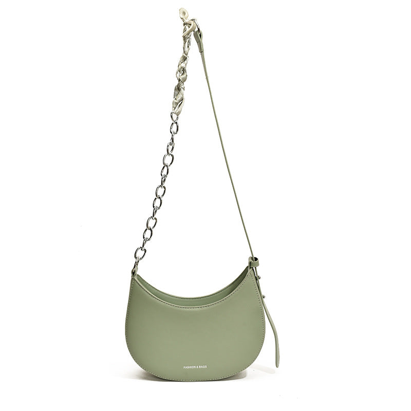 Enkel All-match Retro Fashion Skulder Trendy Lille Sadel Taske