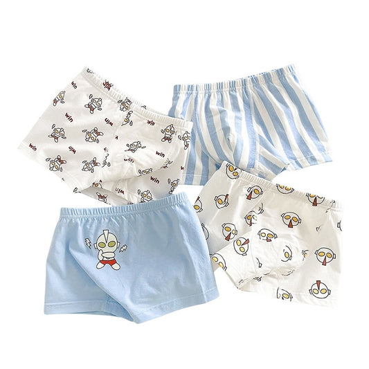 Children's Underwear Class A Pure Cotton Antibacterial Cartoon Boy