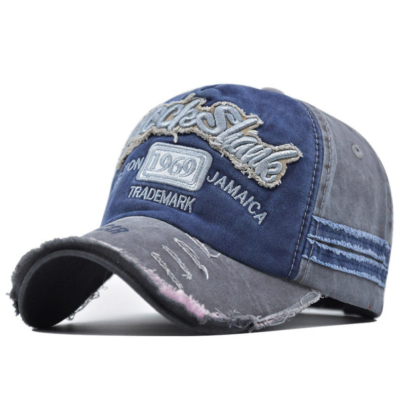 Ripped Retro And Syet Bogstaver Baseballkasket
