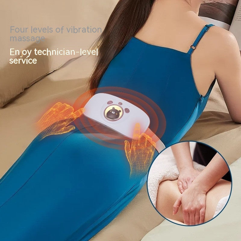 Girls Menstrual Vibration Heating Belly Warming Massage Belt