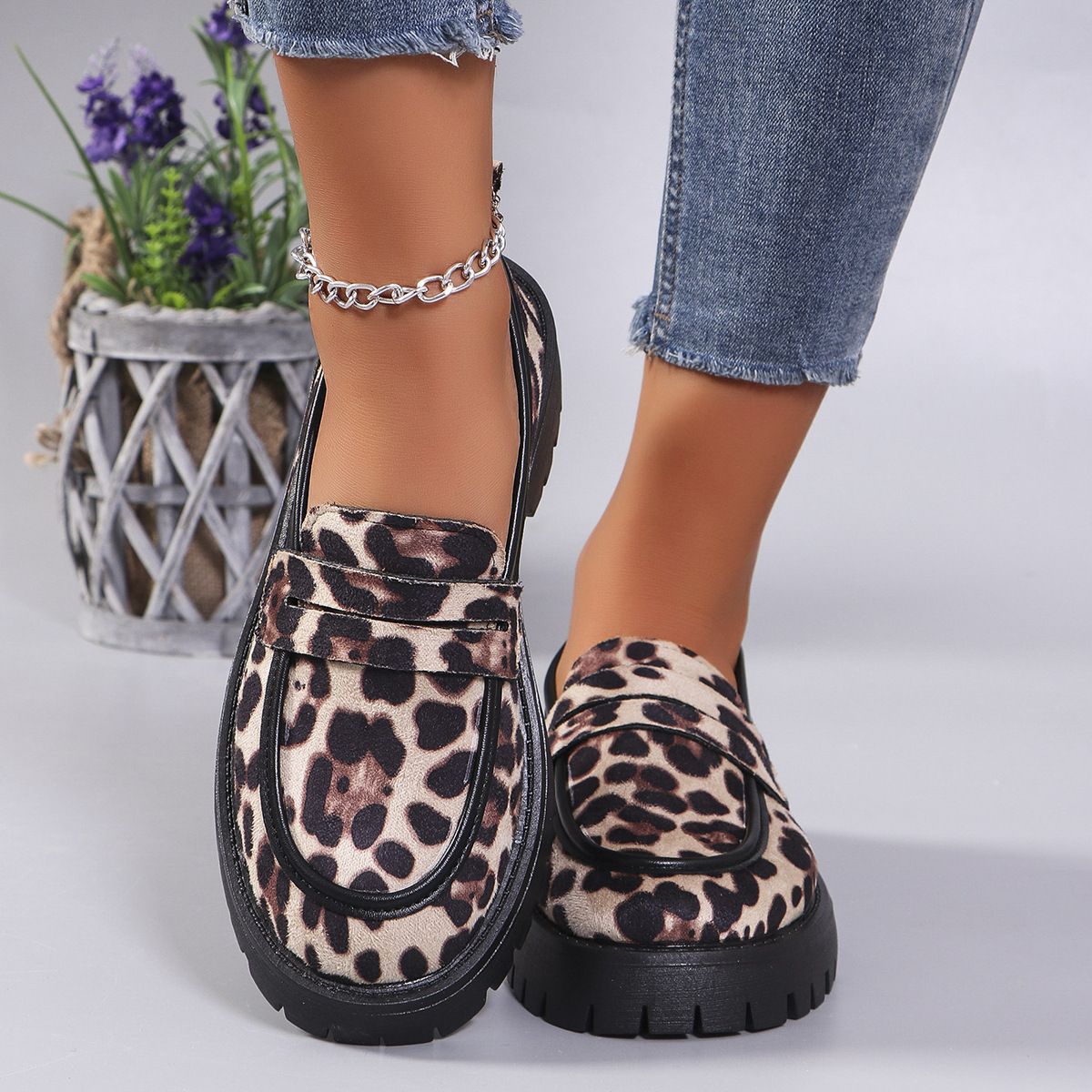 Single Layer Shoes British Style Temperament Wild