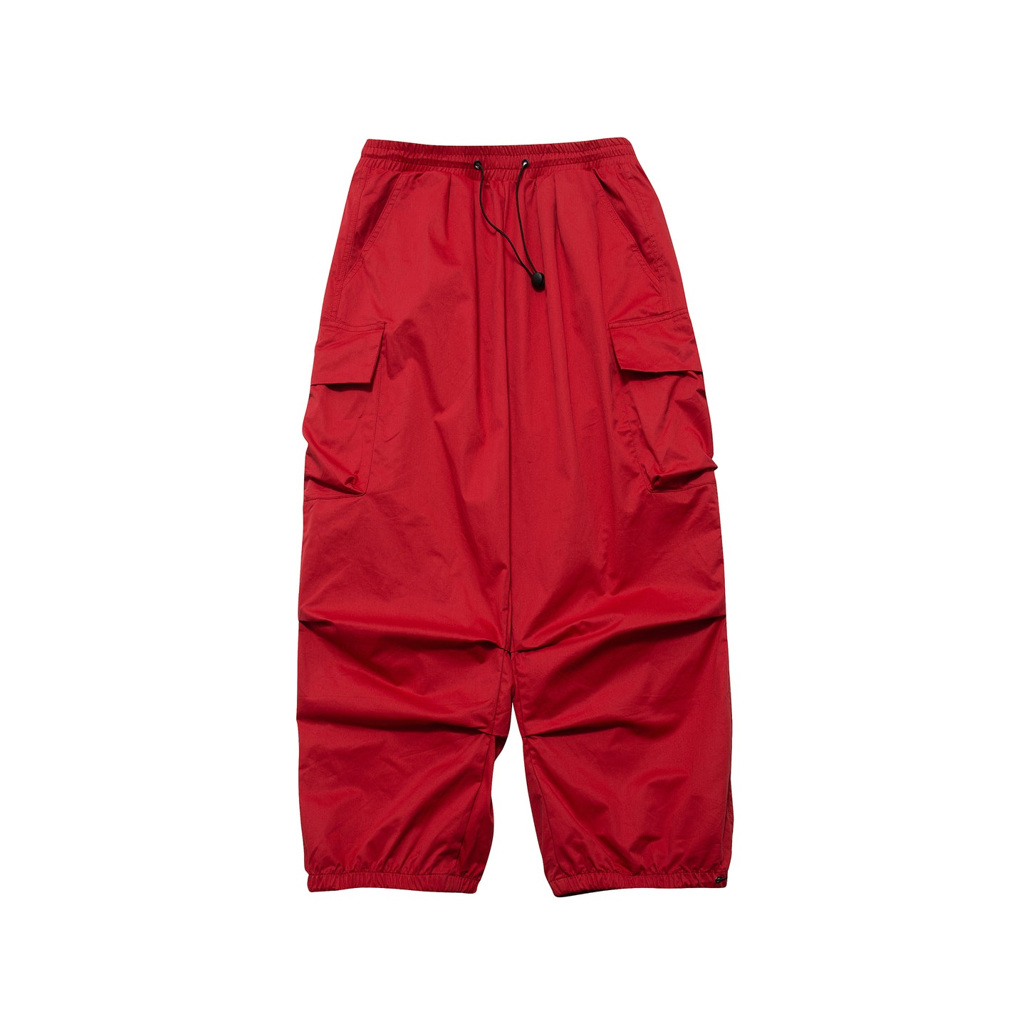 American Street Style Pleated Large Pocket Workwear Wide Leg Pants