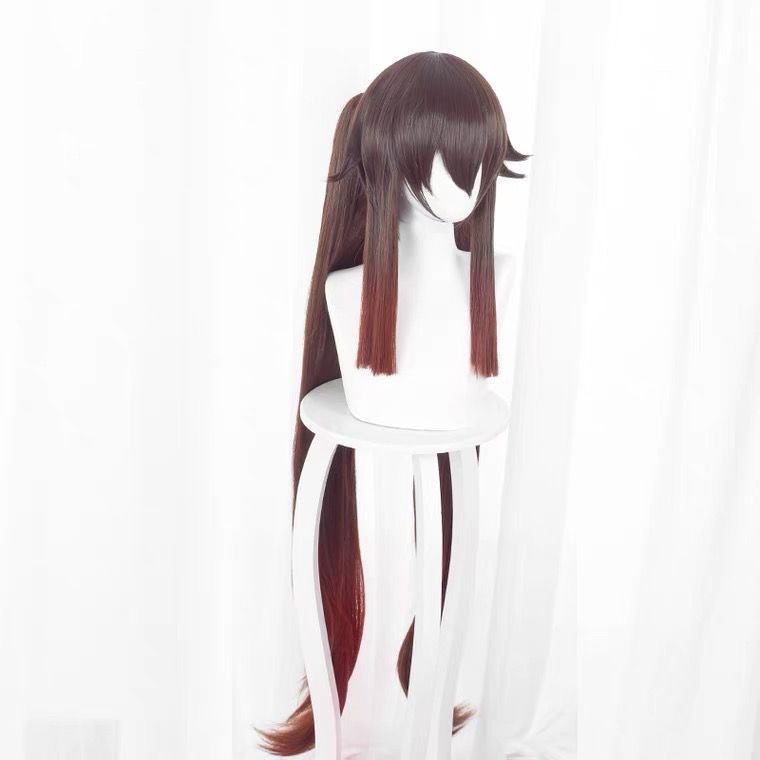 Women's Brown Gradient Double Ponytail Wig