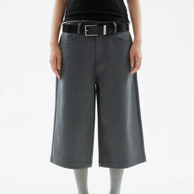 Solid Color Profile Suit Cropped Pants Trend All-match Casual