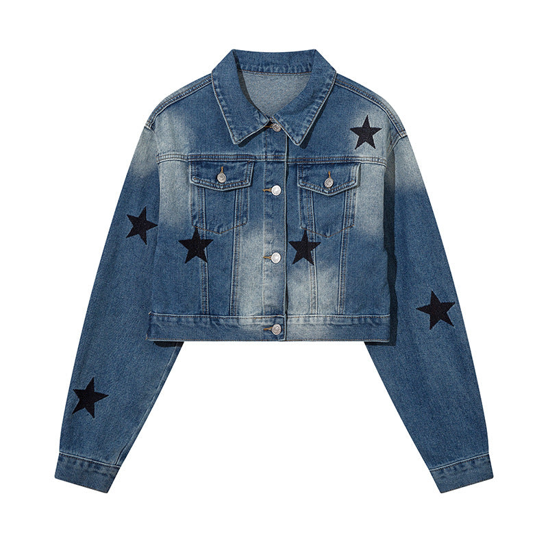 American High Street Vintage XINGX Embroidered Denim Jacket