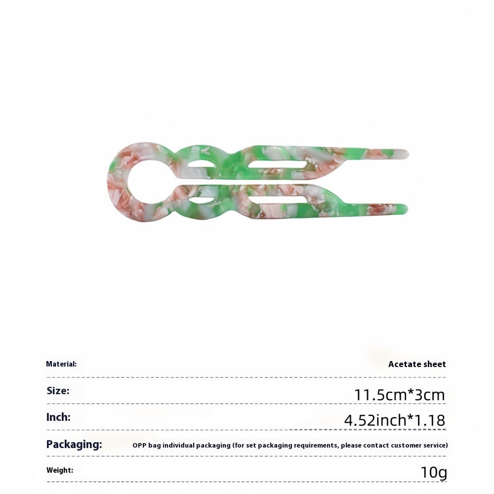 Acetate Hairpin U-shaped French Style