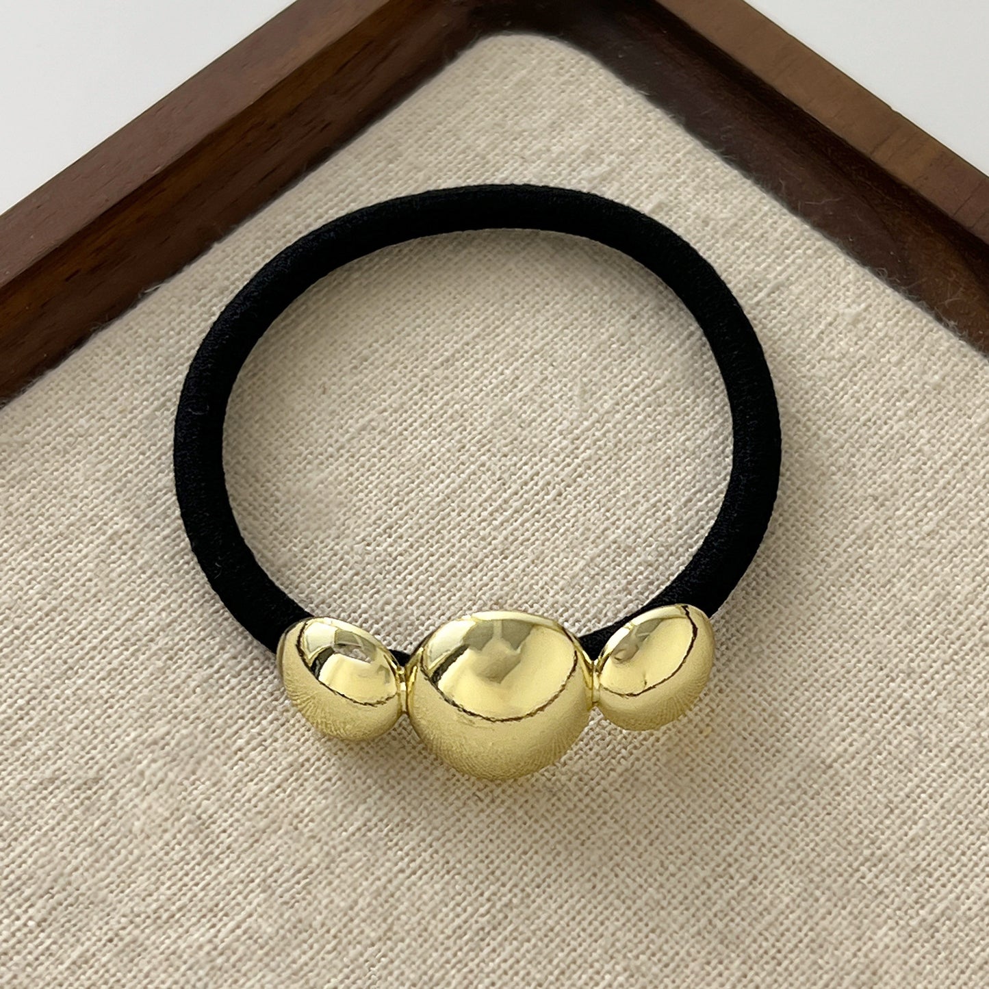 European And American Cold Style Geometric Metal Concave-convex Stretch Retro Head Rope