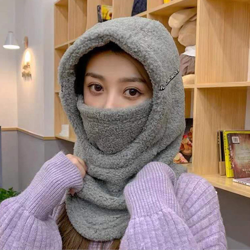 Women's One-piece Sweater Hat Warm In Winter