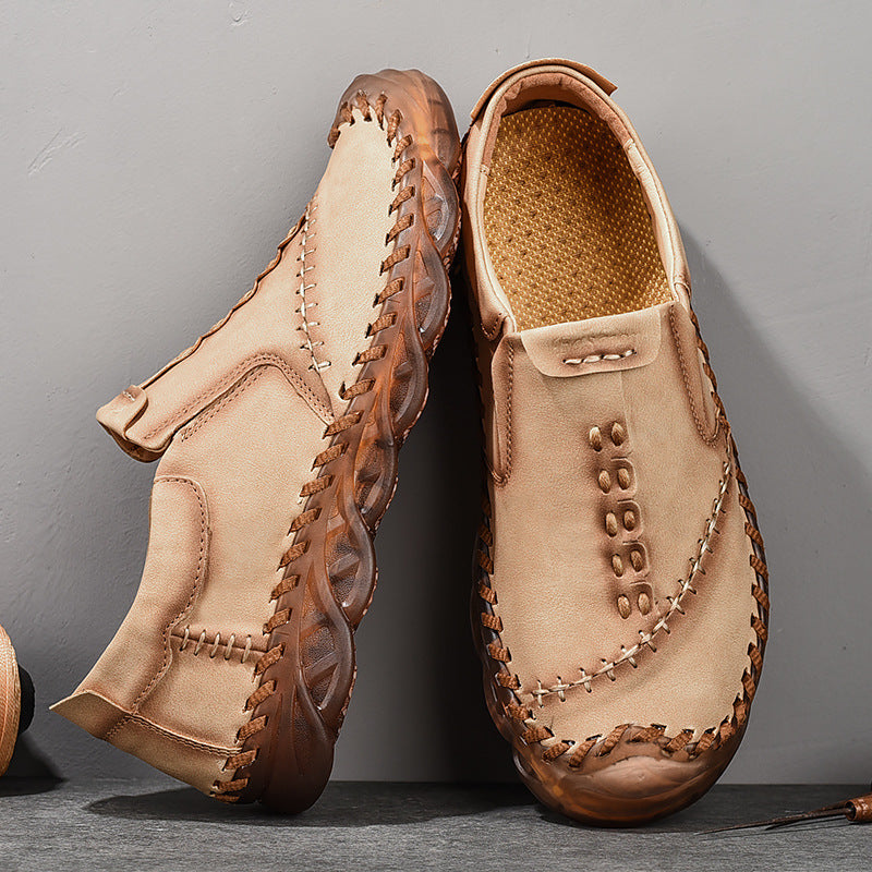 Men's Handmade Casual Breathable Leather Shoes
